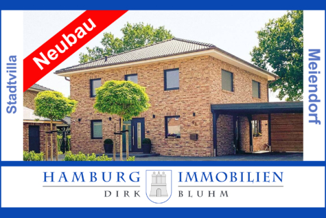 Energiesparende Neubau-Stadtvilla mit sonnigem Grundstück in beliebter Wohnlage Hamburg- Meiendorf, 22145 Hamburg, Einfamilienhaus